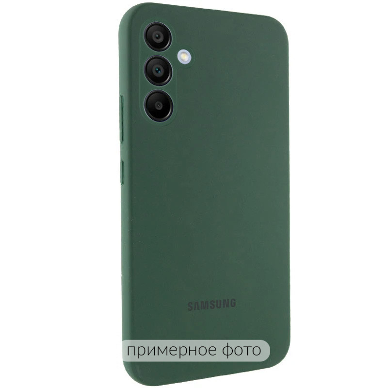 Чохол Silicone Cover Lakshmi Full Camera (AAA) with Logo на Samsung Galaxy S25 Edge (Зелений / Cyprus Green)