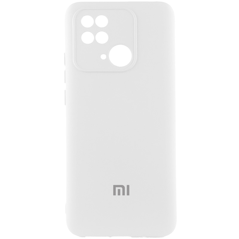 Чохол Silicone Cover Lakshmi Full Camera (AAA) with Logo на Xiaomi Redmi 10C (Білий / White)