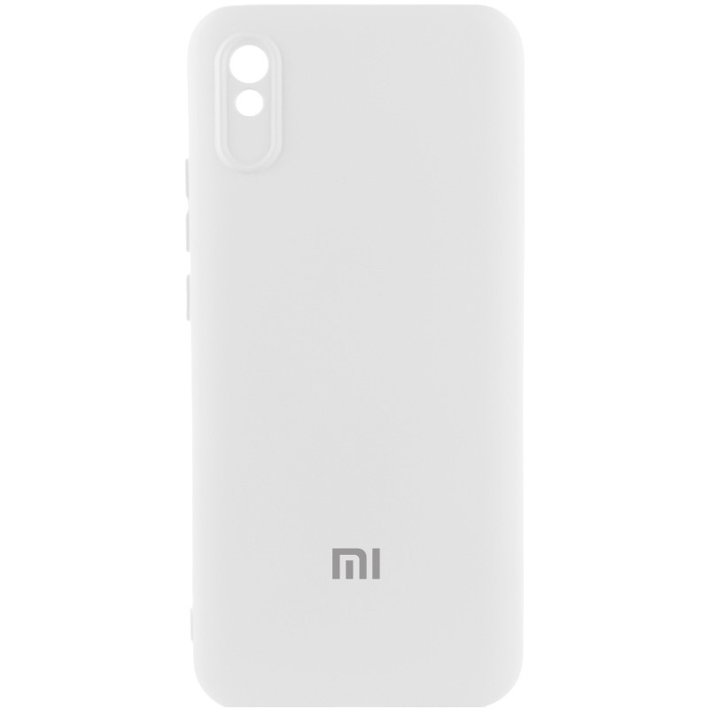 Чехол Silicone Cover Lakshmi Full Camera (AAA) with Logo для Xiaomi Redmi 9A (Белый / White)