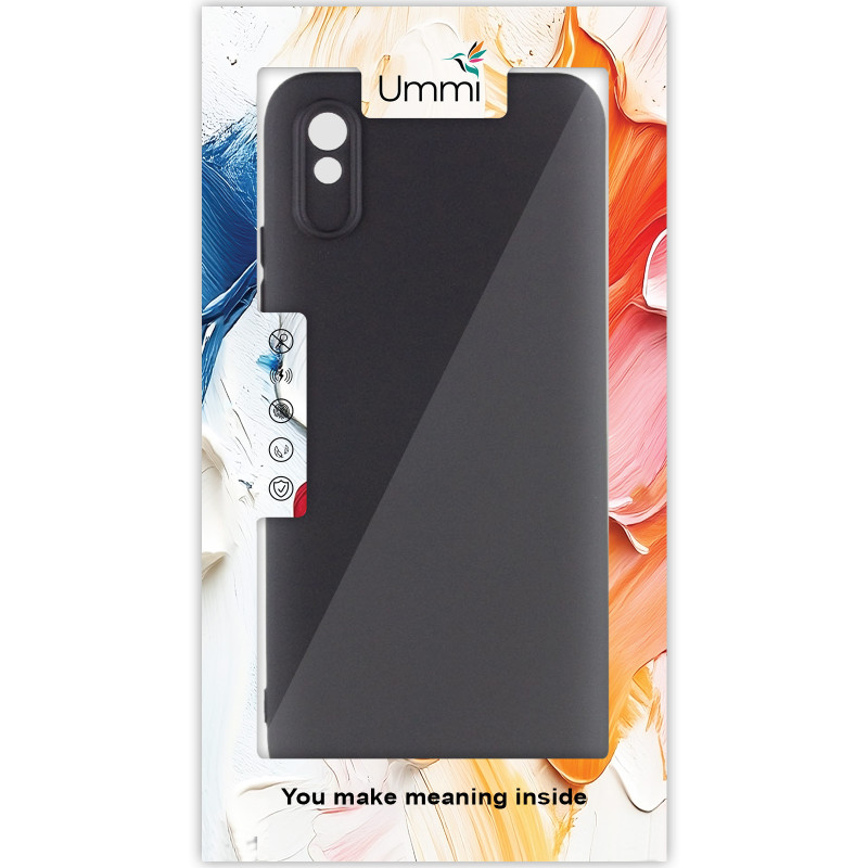 Фото Чехол Silicone Cover Ummi Lakshmi Full Camera (AA) для Xiaomi Redmi 9A (Черный / Black) в магазине vchehle.ua