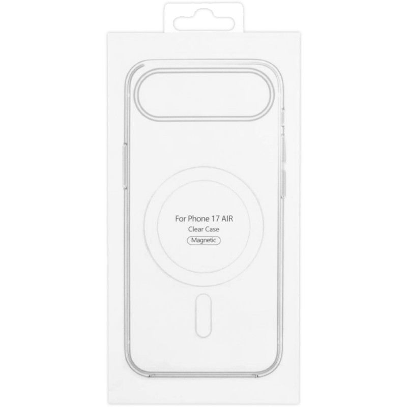 Фото TPU чехол Clear Case with Magnetic safe для Apple iPhone 17 Air (6.6") (Clear) в магазине vchehle.ua
