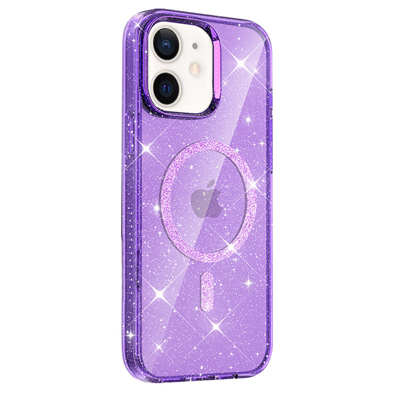 Фото Чехол TPU Eclipse Sparkle Magnetic Fit для Apple iPhone 11 (6.1") (Purple) на vchehle.ua