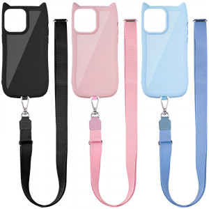 Чехол TPU GETMAN Cat with straps для Apple iPhone 13 Pro Max (6.7")