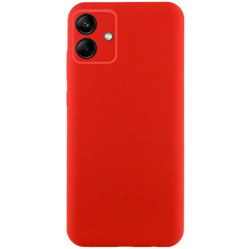 Чехол TPU GETMAN Liquid Silk Full Camera для Samsung Galaxy A06 (Красный / Red)