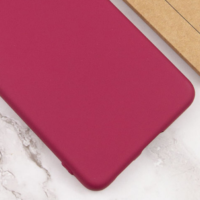 Чехол TPU GETMAN Liquid Silk Full Camera для Samsung Galaxy A32 4G (Бордовый / Marsala) в магазине vchehle.ua