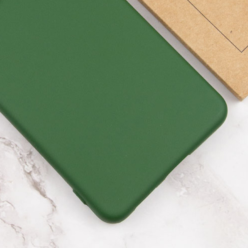 Чехол TPU GETMAN Liquid Silk Full Camera для Samsung Galaxy A32 4G (Зеленый / Dark green) в магазине vchehle.ua