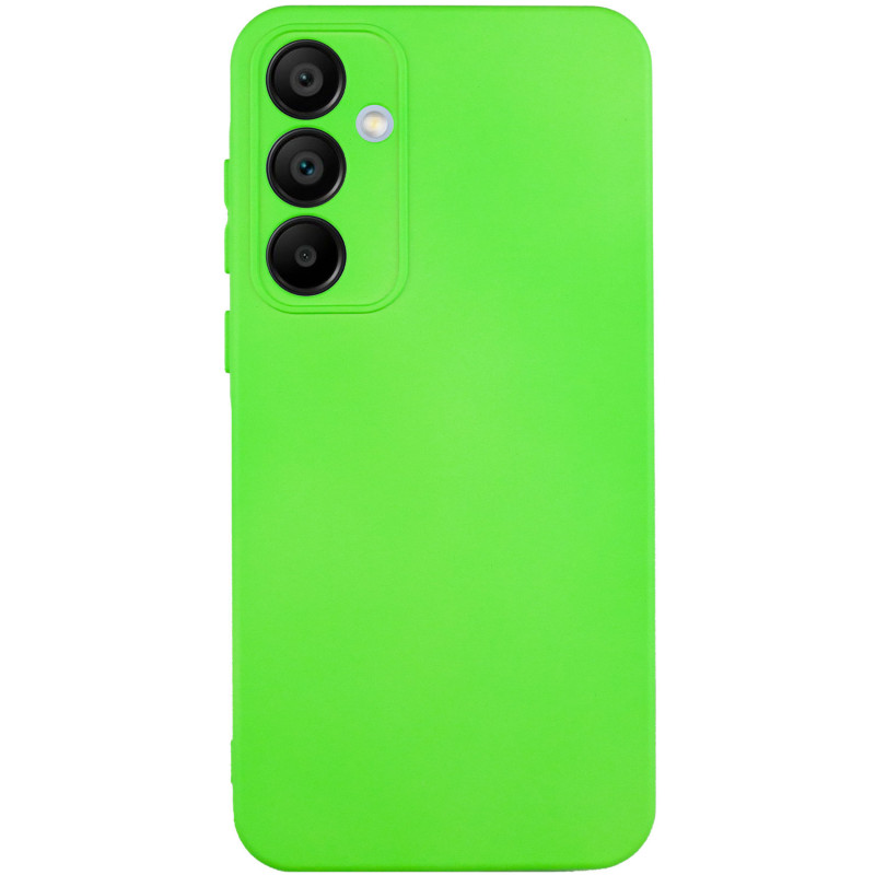 Чехол TPU GETMAN Liquid Silk Full Camera для Samsung Galaxy S23 FE (Салатовый / Neon Green)