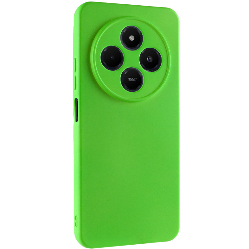 Чехол TPU GETMAN Liquid Silk Full Camera для Xiaomi Redmi 14C / Poco C75 (Салатовый / Neon Green)