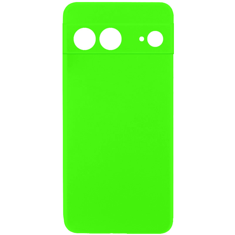 Чехол TPU GETMAN Liquid Silk Full Camera для Google Pixel 7 (Салатовый / Neon Green)