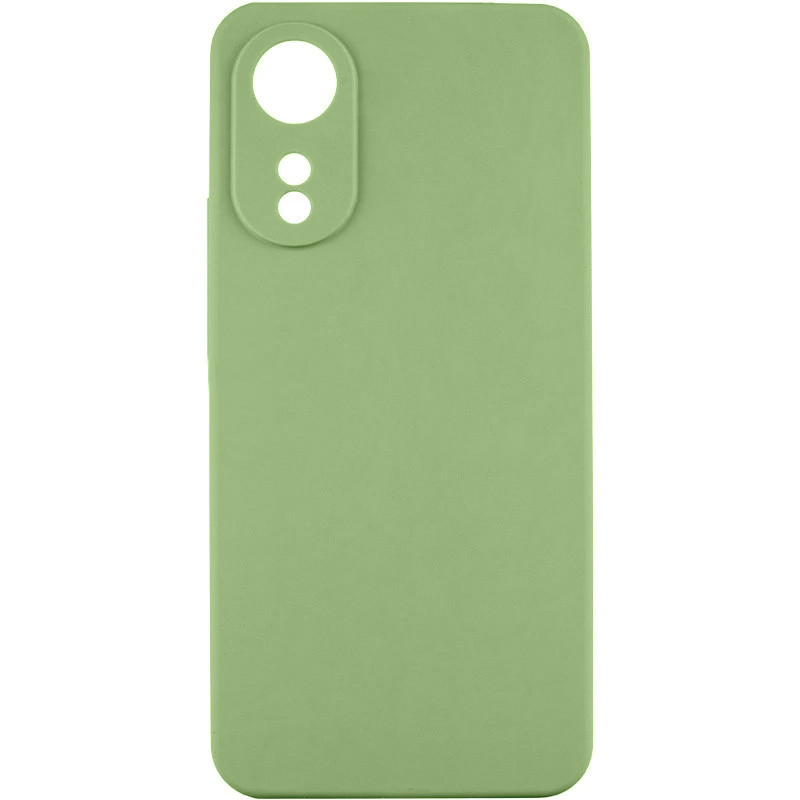 Чохол TPU GETMAN Liquid Silk Full Camera на Oppo A78 4G (Зелений / Pistachio)