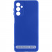 Чехол TPU GETMAN Liquid Silk Full Camera для Samsung Galaxy A32 4G (Синий / Deep navy)