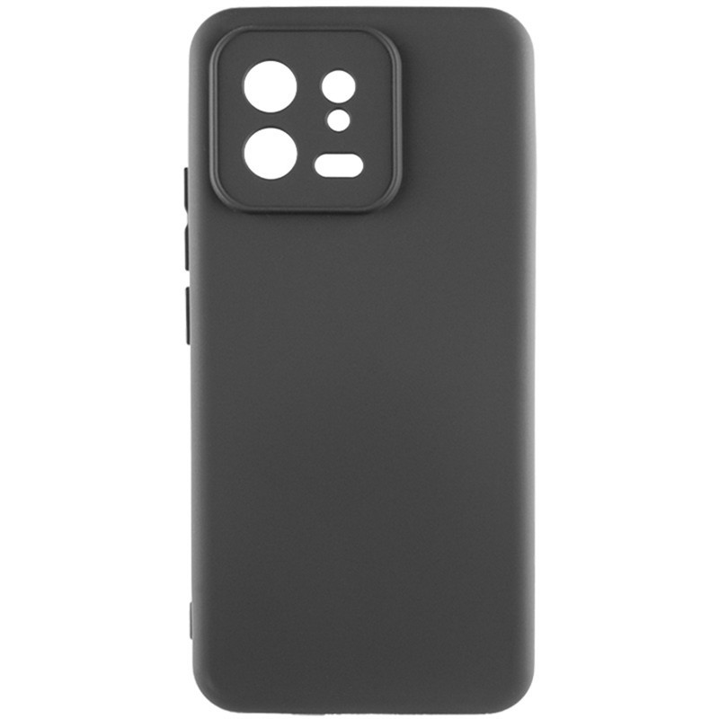 Чехол TPU GETMAN Liquid Silk Full Camera для Xiaomi 13 Pro (Черный / Black)