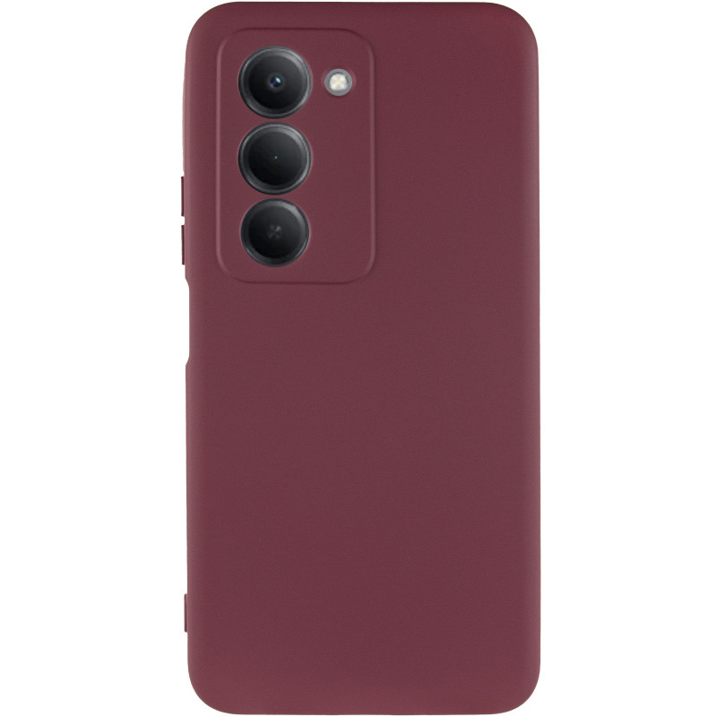Фото Чехол TPU GETMAN Liquid Silk Full Camera для Xiaomi Redmi 15 (EU) (Бордовый / Marsala) на vchehle.ua