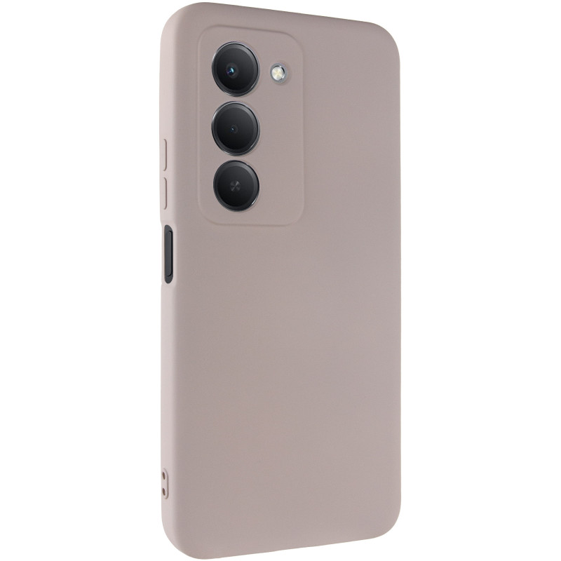 Чехол TPU GETMAN Liquid Silk Full Camera для Xiaomi Redmi 15 (EU) (Серый / Lavender)