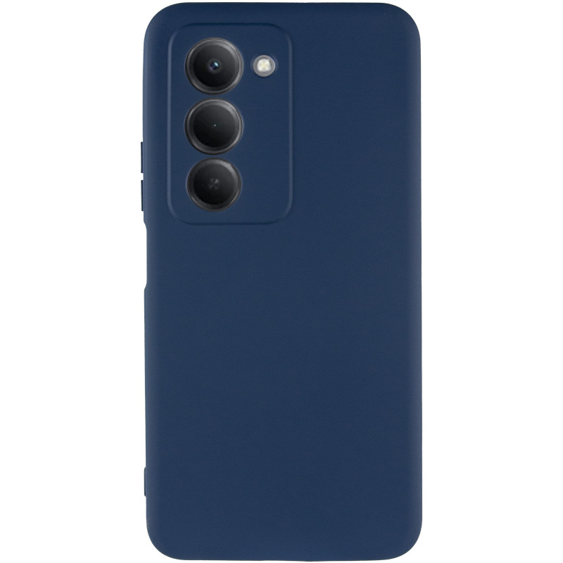 Фото Чехол TPU GETMAN Liquid Silk Full Camera для Xiaomi Redmi 15 (EU) (Синий / Midnight Blue) на vchehle.ua