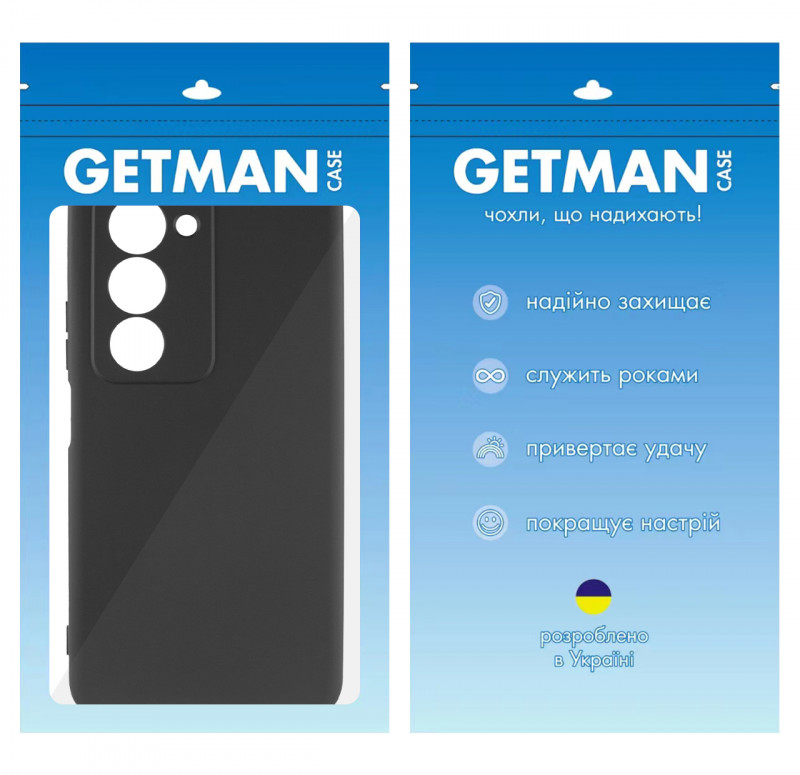 Купить Чехол TPU GETMAN Liquid Silk Full Camera для Xiaomi Redmi 15 (EU) (Черный / Black) на vchehle.ua