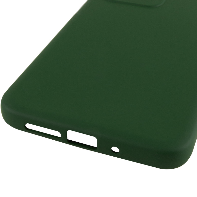 Купить Чехол TPU GETMAN Liquid Silk Full Camera для Xiaomi Redmi 15 (Global) (Зеленый / Dark green) на vchehle.ua