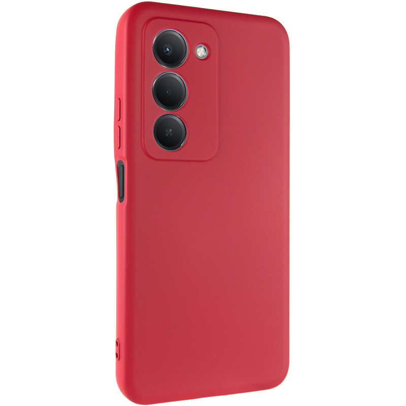 Чехол TPU GETMAN Liquid Silk Full Camera для Xiaomi Redmi 15 4G (Global) / 5G (Красный / Dark Red)