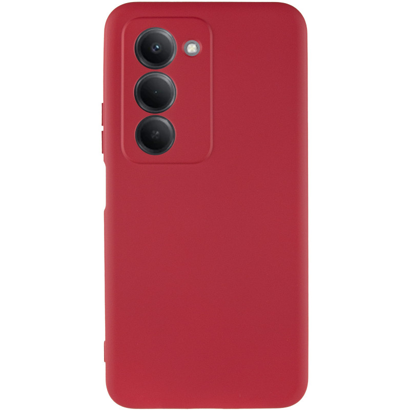Фото Чехол TPU GETMAN Liquid Silk Full Camera для Xiaomi Redmi 15 4G (Global) / 5G (Красный / Dark Red) на vchehle.ua