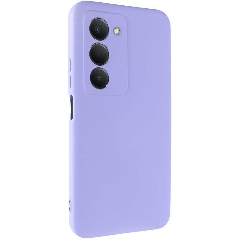 Чехол TPU GETMAN Liquid Silk Full Camera для Xiaomi Redmi 15 (Global) (Сиреневый / Light purple)