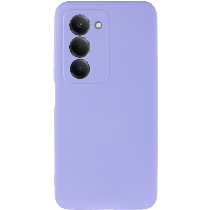 Фото Чехол TPU GETMAN Liquid Silk Full Camera для Xiaomi Redmi 15 (Global) (Сиреневый / Light purple) на vchehle.ua