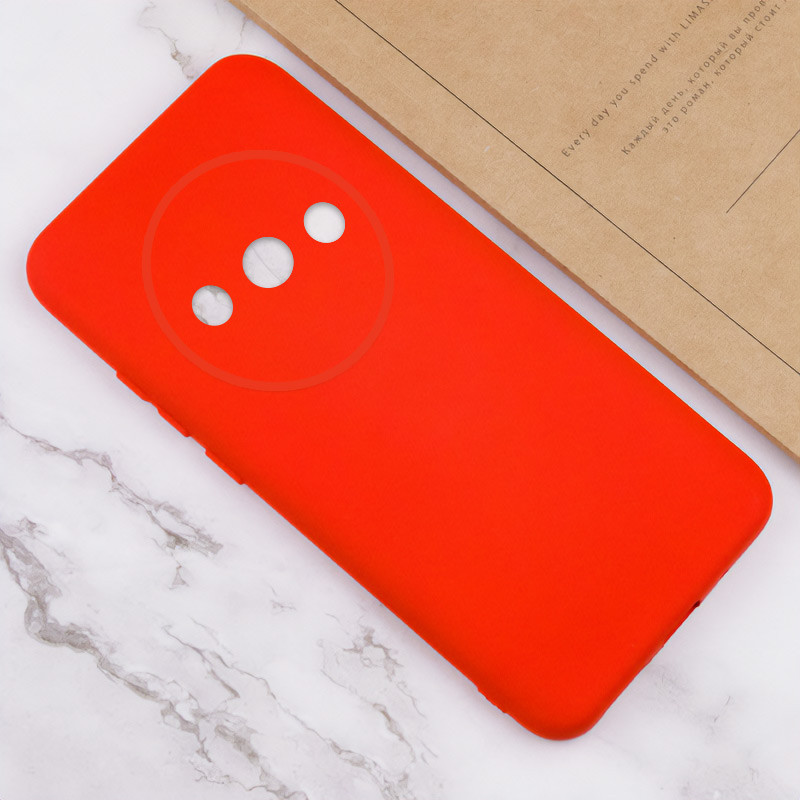 Чохол TPU GETMAN Liquid Silk Full Camera на Xiaomi Redmi A3 (Червоний / Red) в магазині vchehle.ua