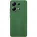 Чехол TPU GETMAN Liquid Silk Full Camera для Xiaomi Redmi Note 13 4G (Зеленый / Dark green)