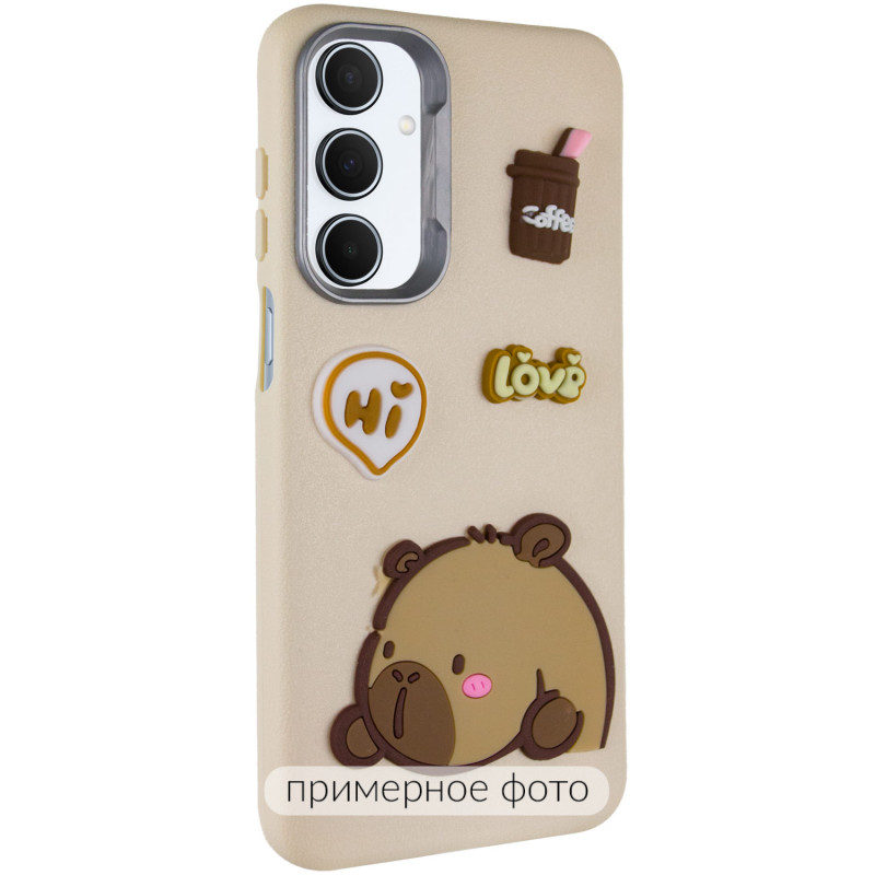 Чехол TPU Leather Toys для Motorola Moto G05 (Capybara / Sand)