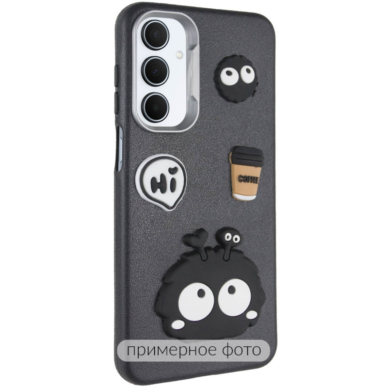 Чехол TPU Leather Toys для Motorola Moto G05 (Monster / Black)