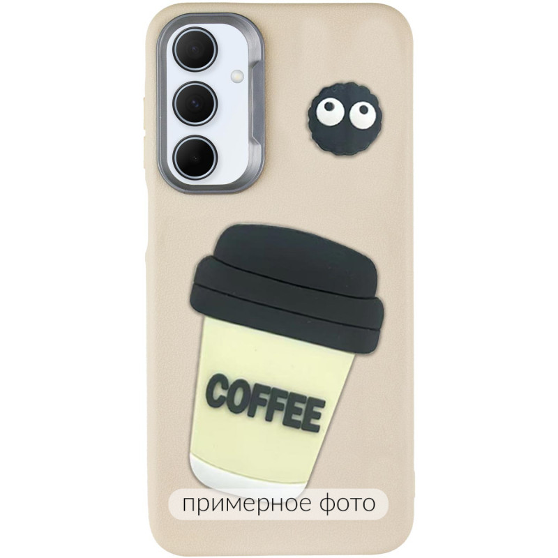 Чехол TPU Leather Toys для Xiaomi Redmi 15C (EU) (Coffee / Sand)