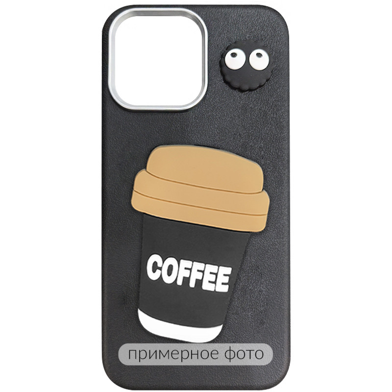 Чохол TPU Leather Toys на Xiaomi Redmi Note 14 Pro 4G (Coffee / Black)