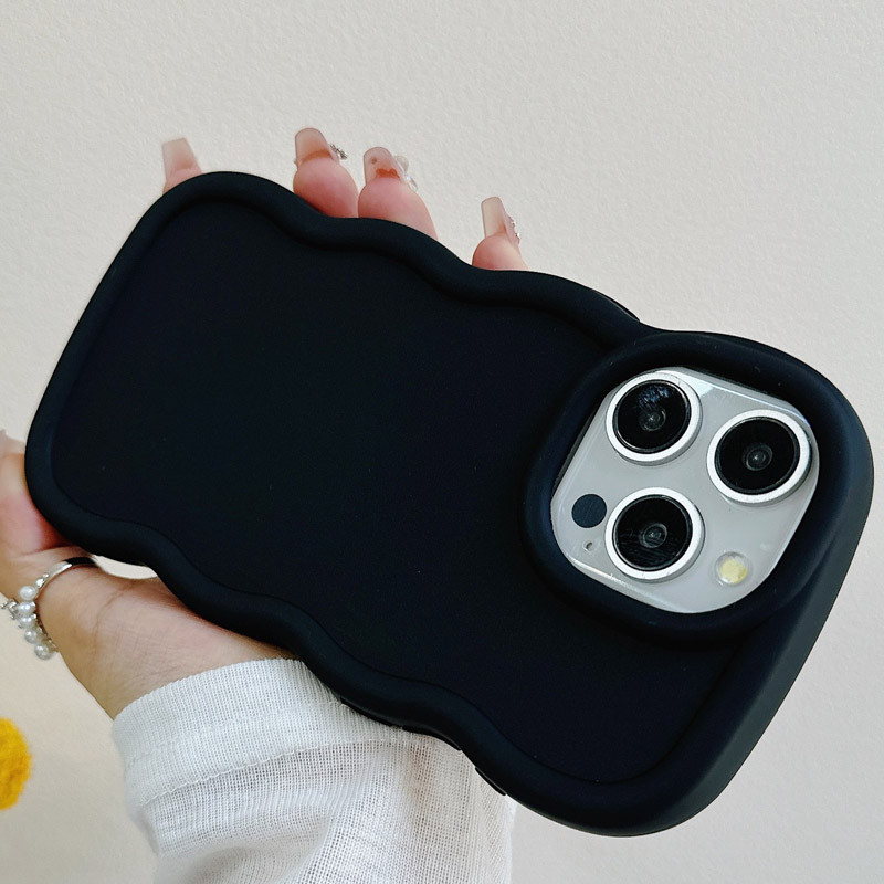 Фото Чохол TPU Ripple на Apple iPhone 16 Pro Max (6.9") (Black) в маназині vchehle.ua