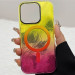 Фото Чехол TPU Shiny Mountain Magnetic Fit для Apple iPhone 15 Pro (6.1") (Yellow / Pink) на vchehle.ua