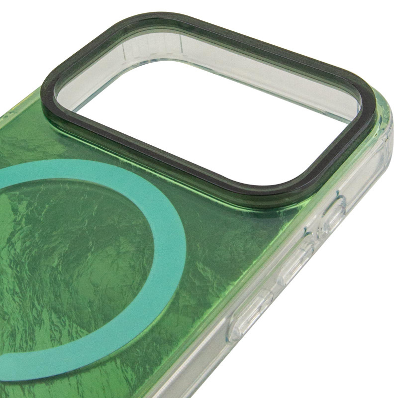 Чехол TPU Shiny Mountain Magnetic Fit для Apple iPhone 17 Pro (6.3") (Green) в магазине vchehle.ua