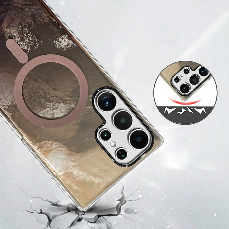 Замовити Чохол TPU Shiny Mountain Magnetic Fit на Samsung Galaxy S26 Ultra (Chocolate) на vchehle.ua