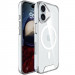 Чохол TPU Space Case with Magnetic Safe на Apple iPhone 16 (6.1") (Прозорий)