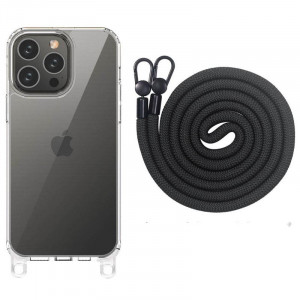 Чохол TPU Transparent with Straps на Apple iPhone 12 Pro Max (6.7")