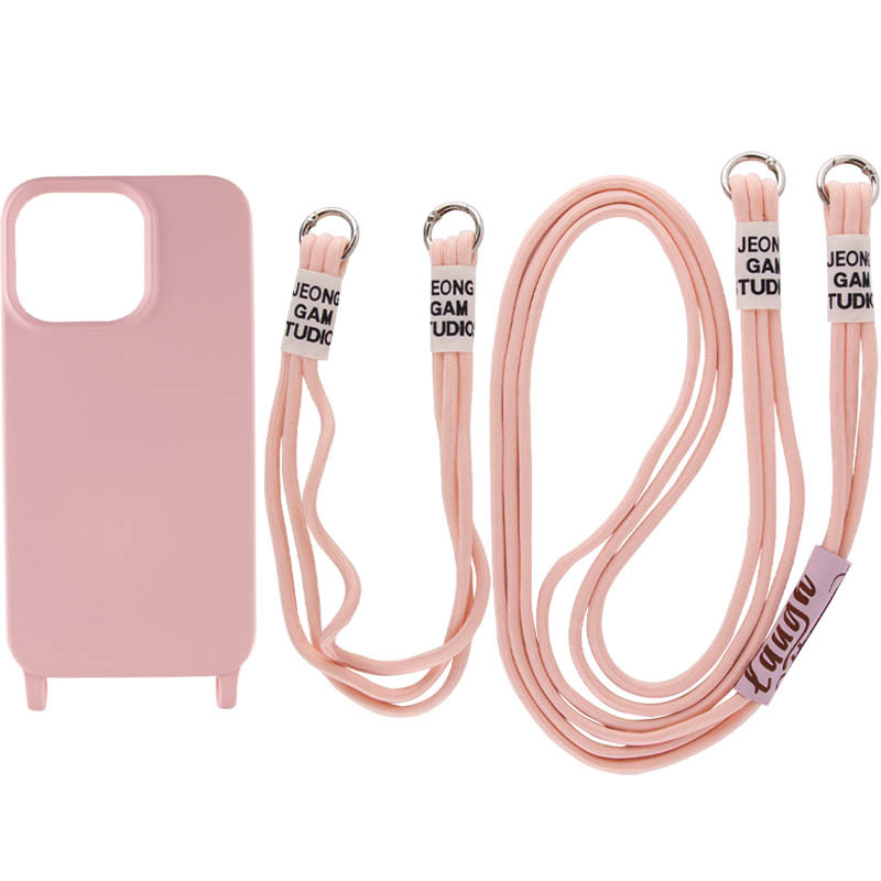 Чехол TPU two straps California для Apple iPhone 13 Pro Max (6.7") (Розовый / Pink Sand)