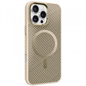 Чехол TPU+PC Carbon Mirage with Magnetic safe для Apple iPhone 16 Pro (6.3")