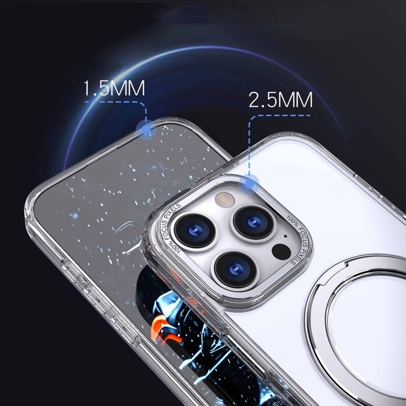 Заказать Чехол TPU+PC Empire with Magnetic Safe and Ring для Apple iPhone 16 Pro Max (6.9") (Clear) на vchehle.ua