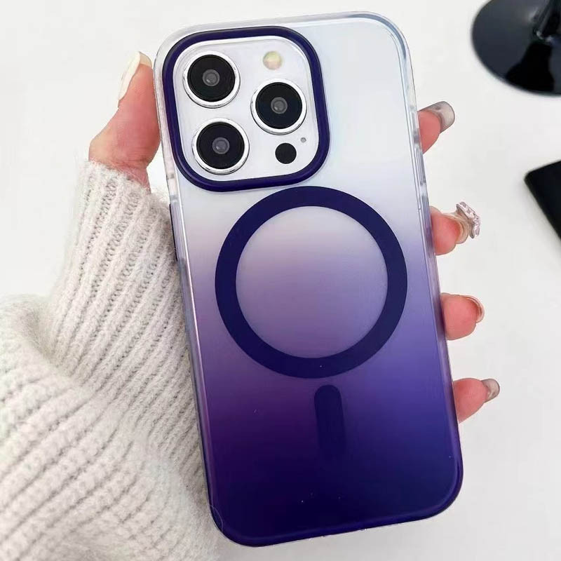 Фото Чохол TPU+PC Phantom with Magnetic Safe на Apple iPhone 16 Pro Max (6.9") (Purple) на vchehle.ua