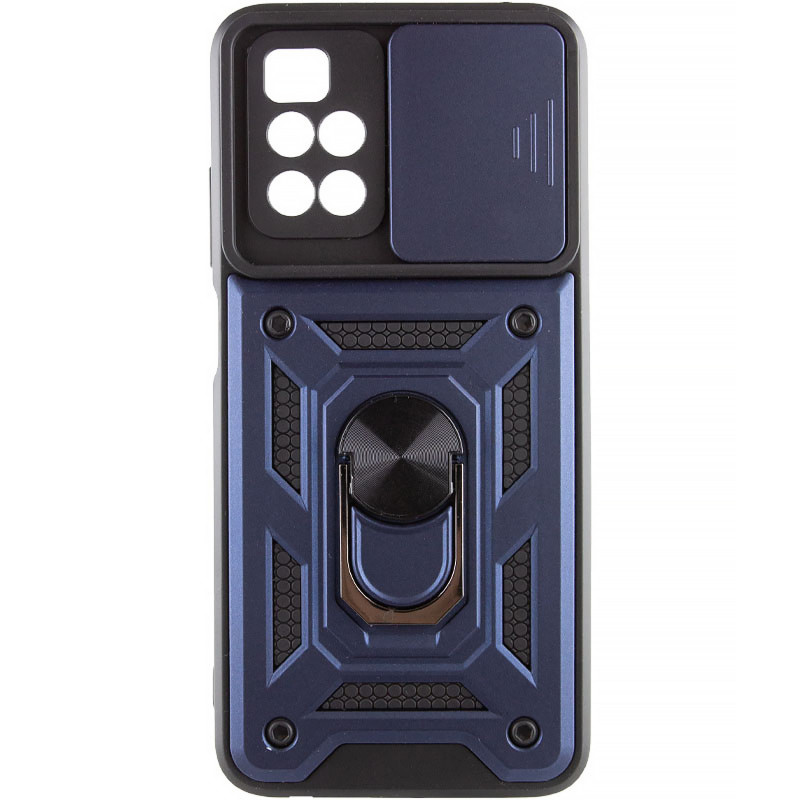 Удароміцний чохол Ummi Camshield Serge Ring на Xiaomi Redmi 10 (Синій)