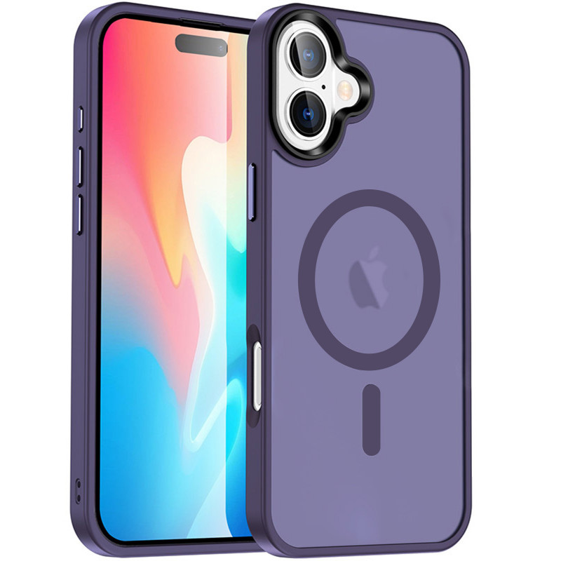Чехол Ummi Colorful with Magnetic Safe для Apple iPhone 16 Plus (6.7") (Темно-фиолетовый / Dark Purple)