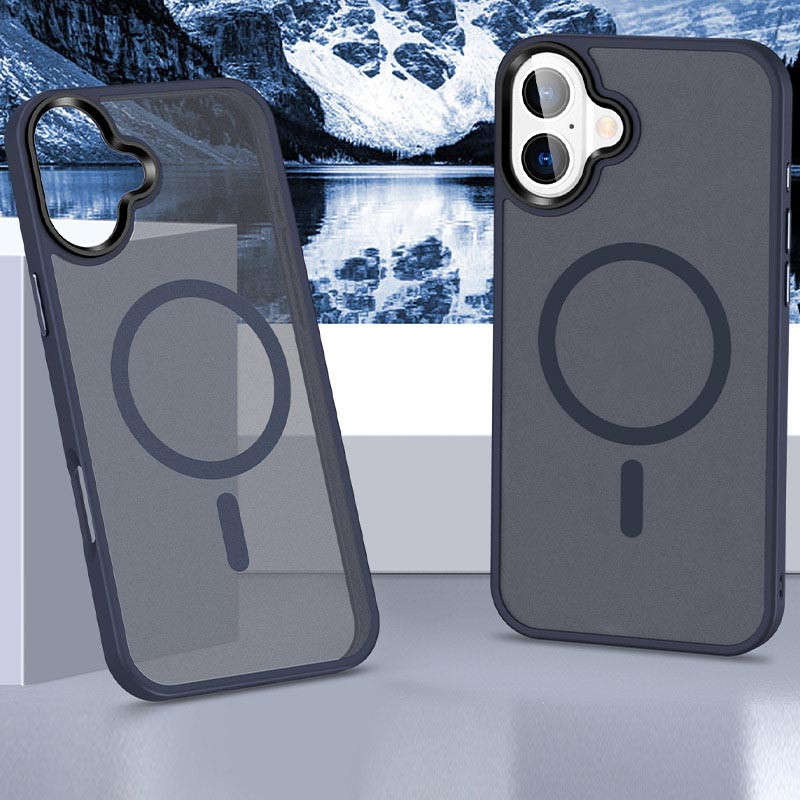 Фото Чехол Ummi Colorful with Magnetic Safe для Apple iPhone 17 (6.3") (Синий / Navy Blue) на vchehle.ua
