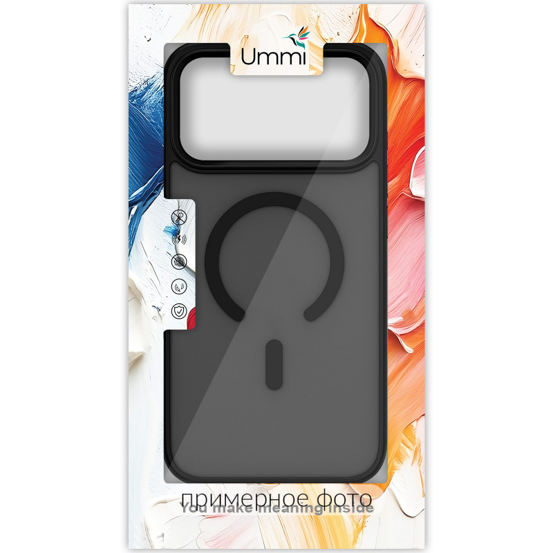 Фото Чехол Ummi Colorful with Magnetic Safe для Apple iPhone 17 Air (6.5") (Черный / Black) на vchehle.ua