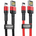 Дата кабель Baseus Cafule USB to Lightning Special Edition 2.4A (1m) (CALKLF-G)