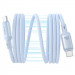 Фото Дата кабель Baseus PicoGo Magnetic Liquid Silicone Type-C to Type-C 240W (1m) (P10376800) (Galaxy Blue) в маназині vchehle.ua