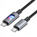 Фото Дата кабель Hoco U144 New Type-C to Type-C 60W (1.2m) (Black) на vchehle.ua