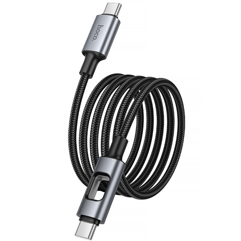 Дата кабель Hoco U144 New Type-C to Type-C 60W (1.2m) (Black) в магазине vchehle.ua