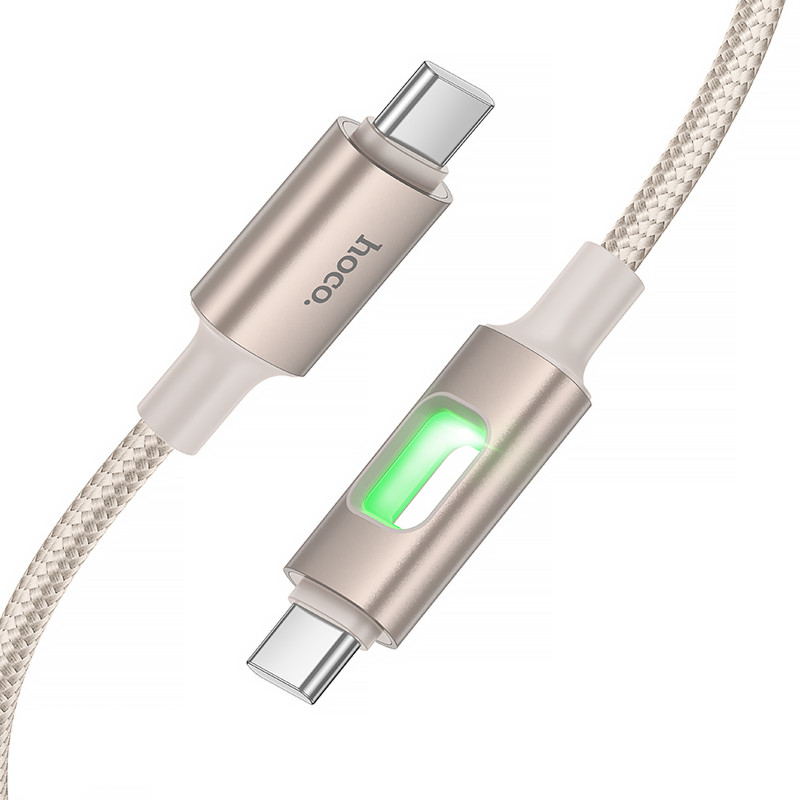 Дата кабель Hoco U144 New Type-C to Type-C 60W (1.2m) (Gold) в магазине vchehle.ua